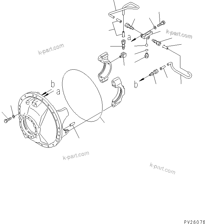 Komatsu parts book diagram for HD985-5 S/N 1021-UP: REAR DIFFERENTIAL (4/4) (WITH DIFFERENTIAL LOCK TYPE)