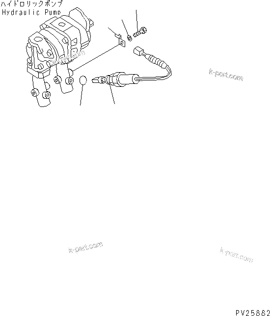 Komatsu parts book diagram for HD985-5 S/N 1021-UP: EMERGENCY STEERING FLOW SWITCH