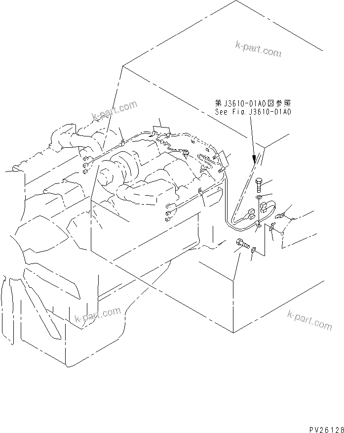 Komatsu parts book diagram for HD985-5 S/N 1021-UP: ACCELERATOR PEDAL AND LINKAGE (ELECTRICAL GOVERNOR) (2/2)