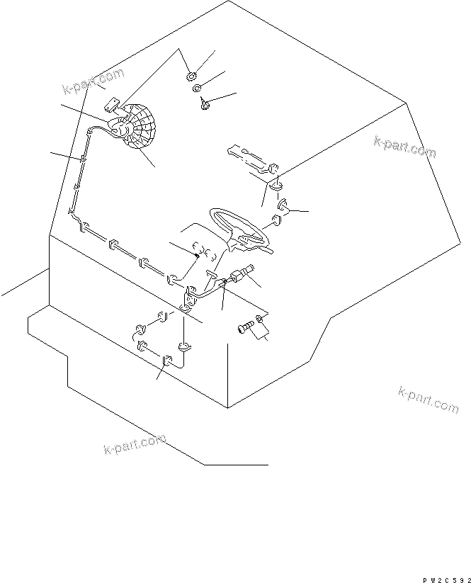 Komatsu parts book diagram for HD985-5 S/N 1021-UP: FAN