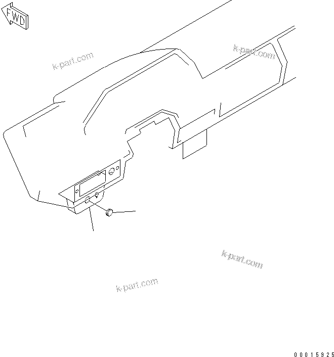 Komatsu parts book diagram for HD985-5 S/N 1021-UP: FLOOR (SWITCH PANEL)