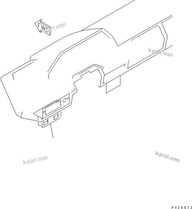 Komatsu parts book diagram for HD985-5 S/N 1021-UP: FLOOR(SWITCH PANEL)(HAZARD LAMP SWITCH¤3SWITCH AND AUTO RETARDER)(#1055-)