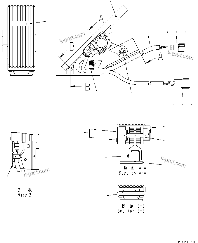 Komatsu parts book diagram for HD985-5 S/N 1021-UP: FLOOR (TOE BOARD) (PEDAL INNER PARTS)