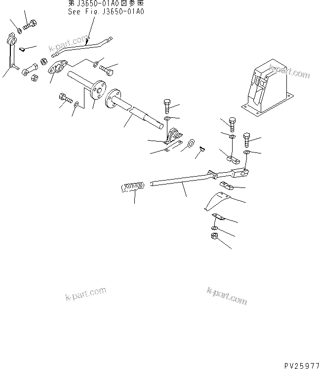 Komatsu parts book diagram for HD985-5 S/N 1021-UP: FLOOR (DUMP CONTROL) (3/3)