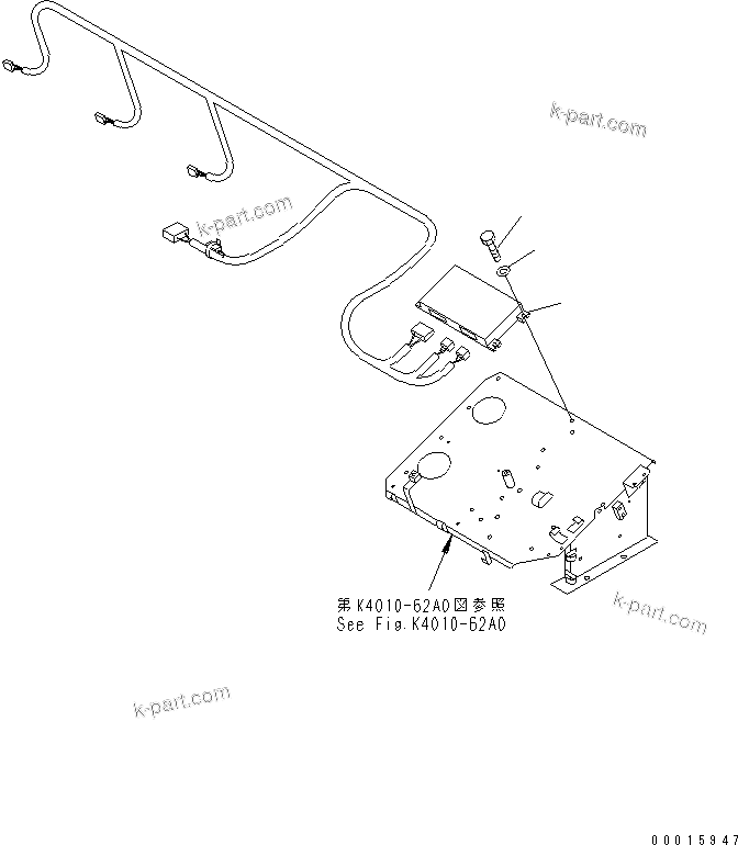 Komatsu parts book diagram for HD985-5 S/N 1021-UP: FLOOR (SUSPENSION CONTROL) (1/2) (AUTO SUSPENSION)