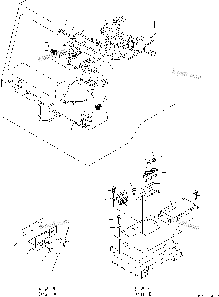 Komatsu parts book diagram for HD985-5 S/N 1021-UP: FLOOR (SPEED LIMIT CONTROL)