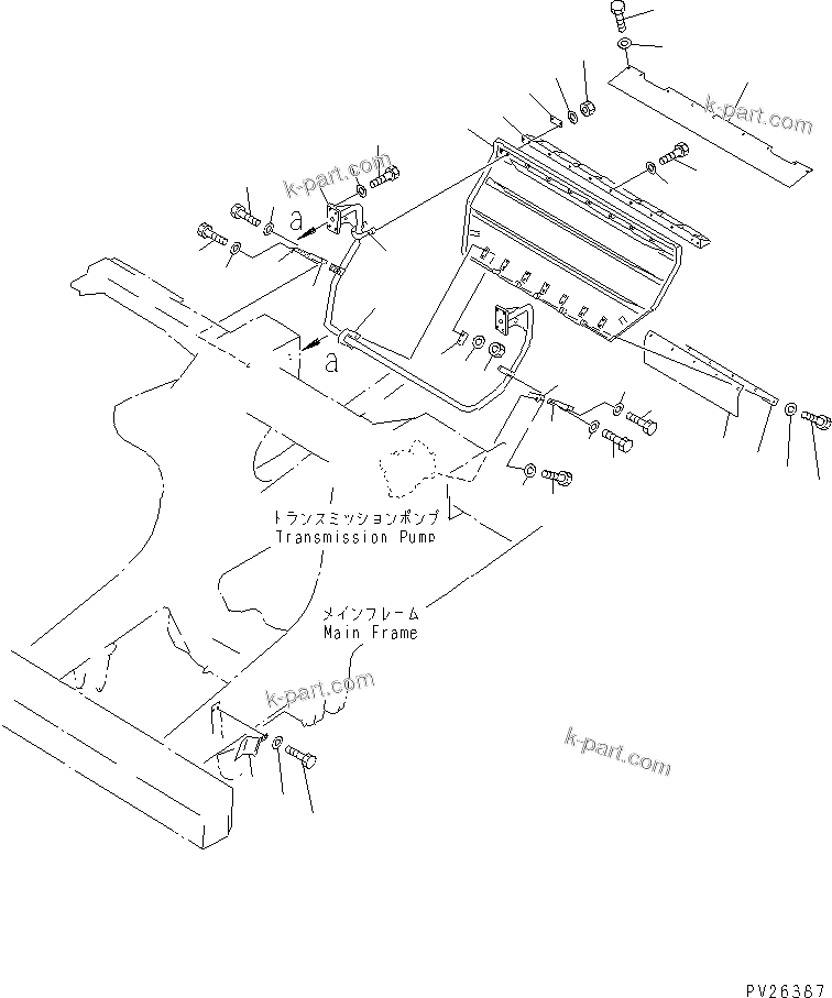 Komatsu parts book diagram for HD985-5 S/N 1021-UP: FIRE PROTECTION
