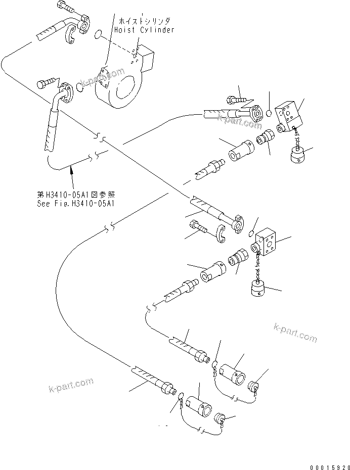 Komatsu parts book diagram for HD985-5 S/N 1021-UP: BUDDY SYSTEM