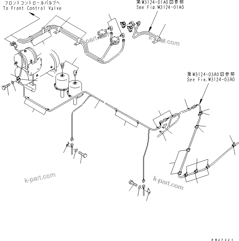 Komatsu parts book diagram for HD985-5 S/N 1021-UP: ABS CHASSIS (2/5)
