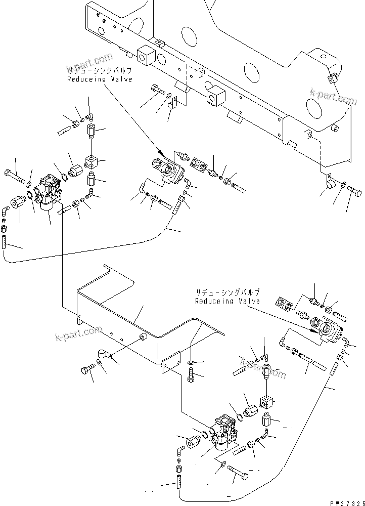 Komatsu parts book diagram for HD985-5 S/N 1021-UP: ABS CHASSIS (5/5)