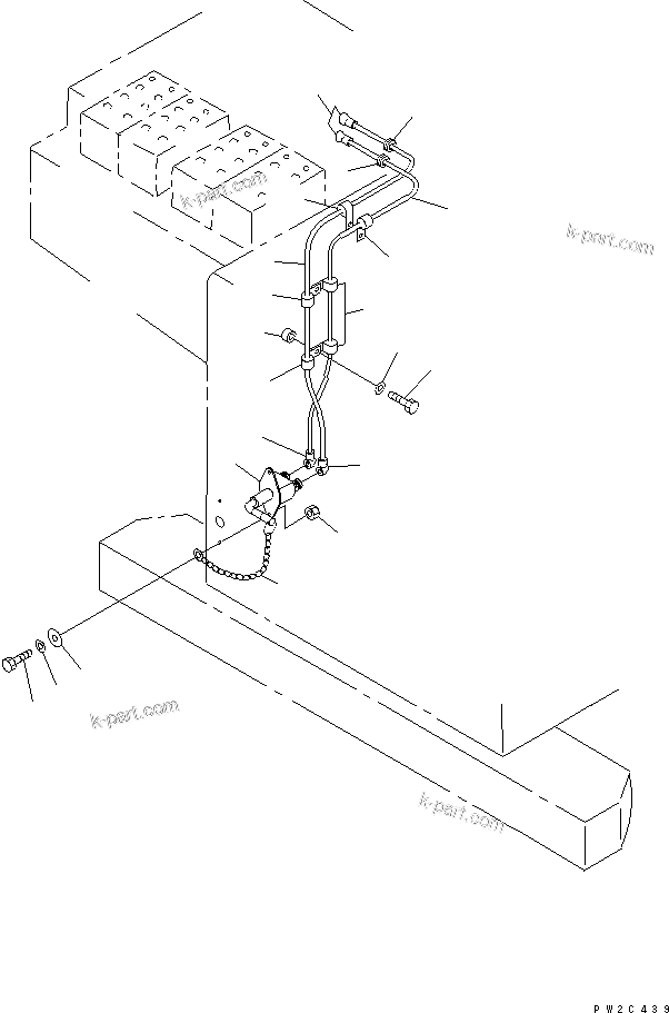 Komatsu parts book diagram for HD985-5 S/N 1021-UP: BATTERY ISOLATOR