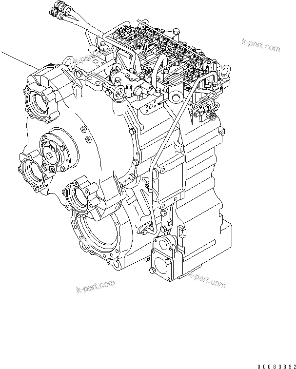 Komatsu parts book diagram for HM300-1 S/N 1001-UP: TORQUEFLOW UNIT (COLD SPEC.)(#1626-)