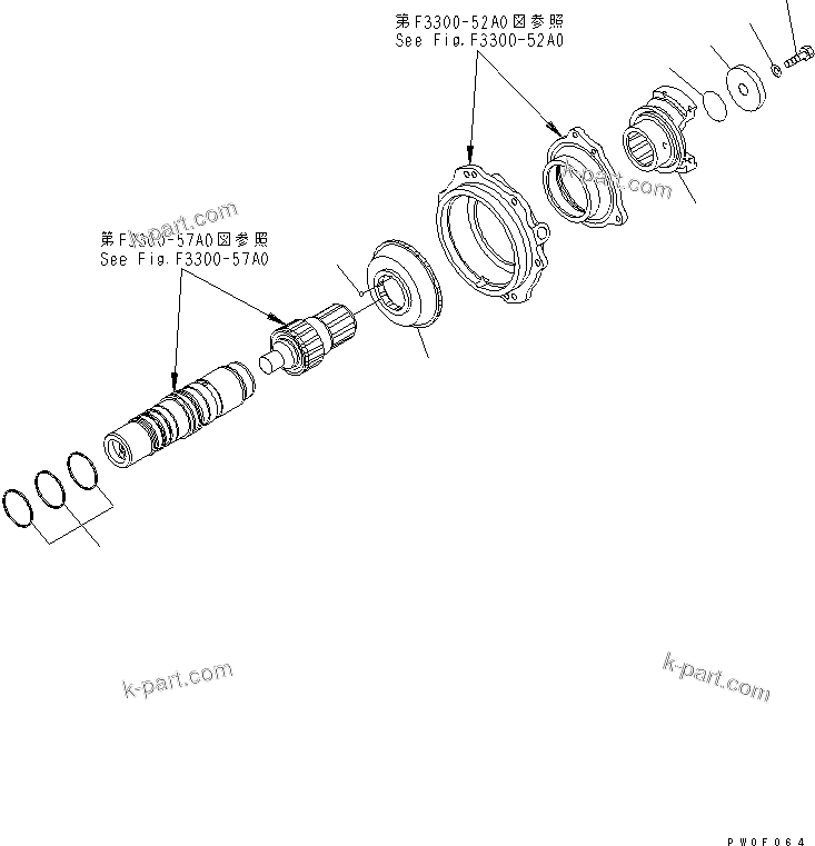 Komatsu parts book diagram for HM300-1 S/N 1001-UP: TRANSMISSION (OUTPUT)