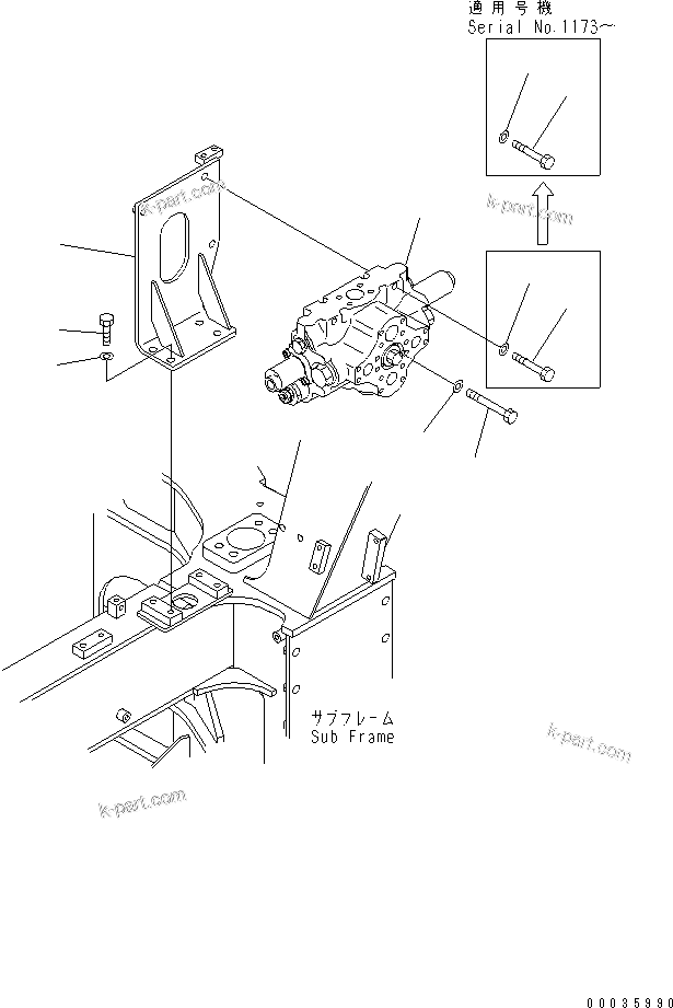 Komatsu parts book diagram for HM300-1 S/N 1001-UP: HYDRAULIC PIPING (HOIST VALVE AND MOUNTING PARTS)