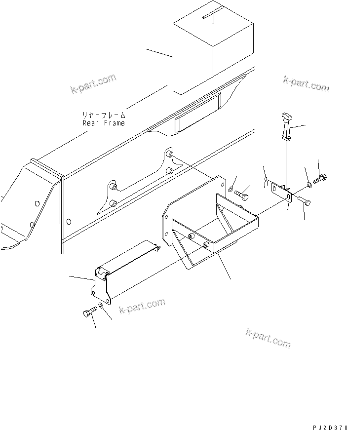 Komatsu parts book diagram for HM300-1 S/N 1001-UP: TIRE STOPPER