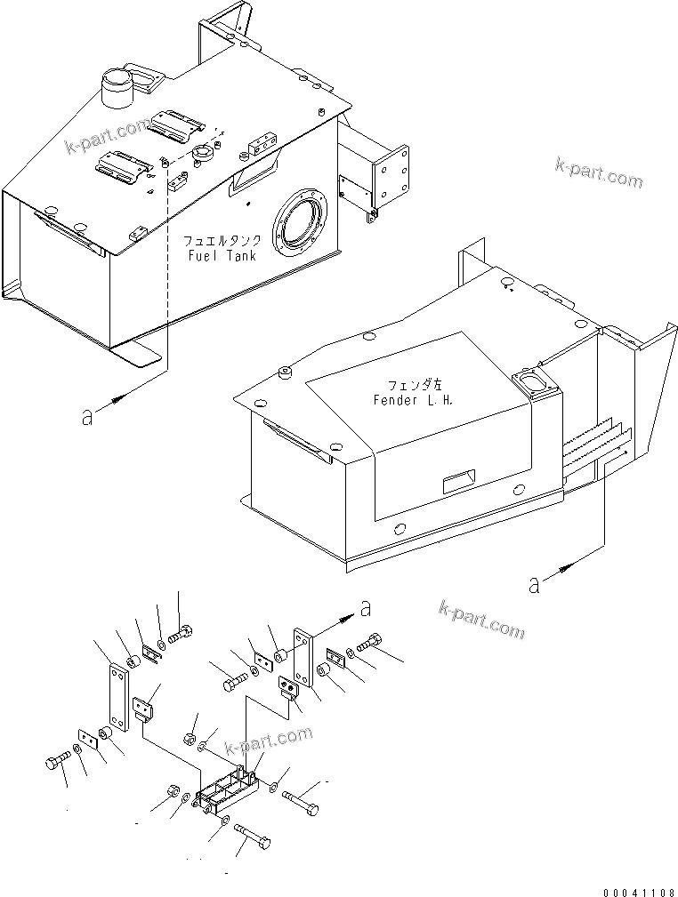 Komatsu parts book diagram for HM300-1 S/N 1001-UP: STEP(#1367-)