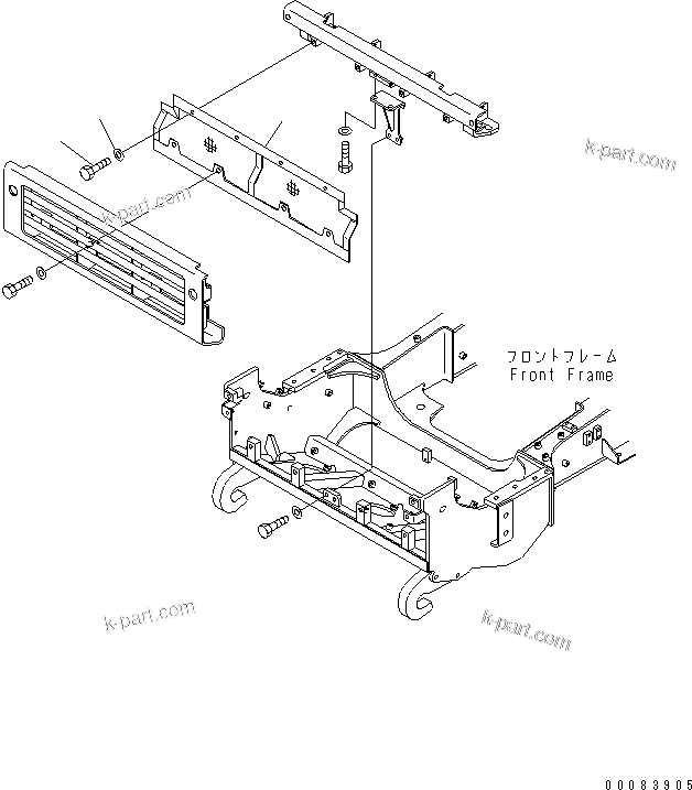 Komatsu parts book diagram for HM300-1 S/N 1001-UP: NET (FOR SAND PROTECT)(#1626-)
