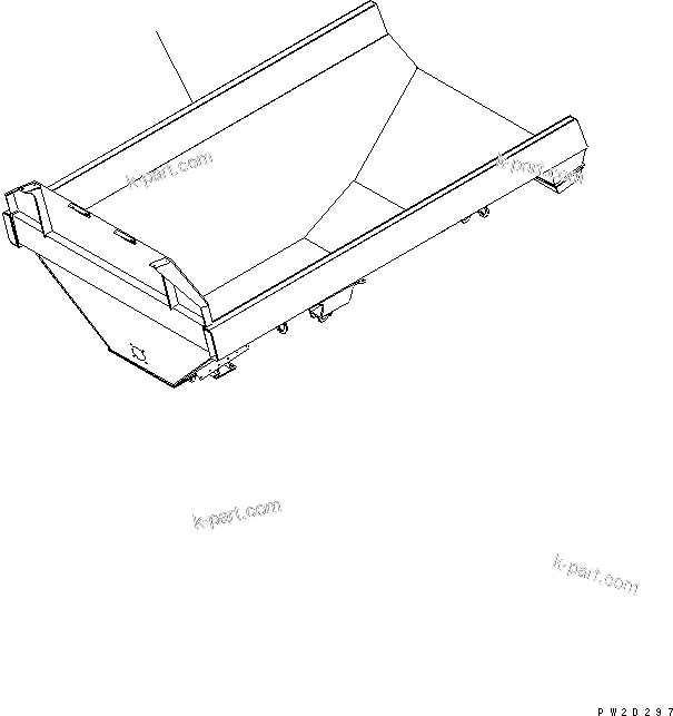 Komatsu parts book diagram for HM300-1 S/N 1001-UP: BODY