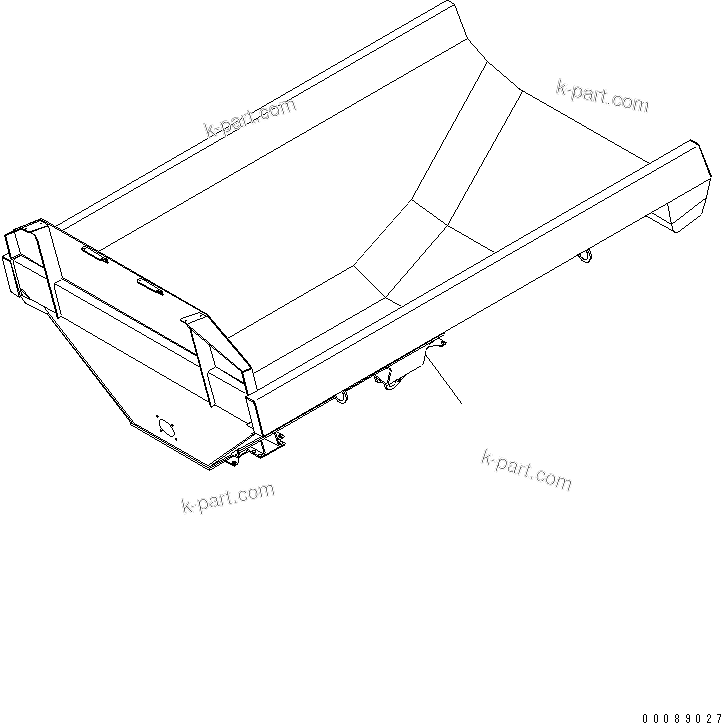 Komatsu parts book diagram for HM300-1 S/N 1001-UP: BODY (ALL-CORNER HEATING)(#1627-)