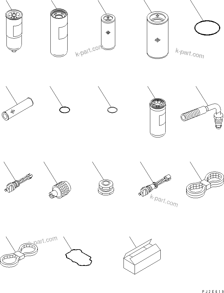 Komatsu parts book diagram for HM300-1 S/N 1001-UP: SPARE PARTS