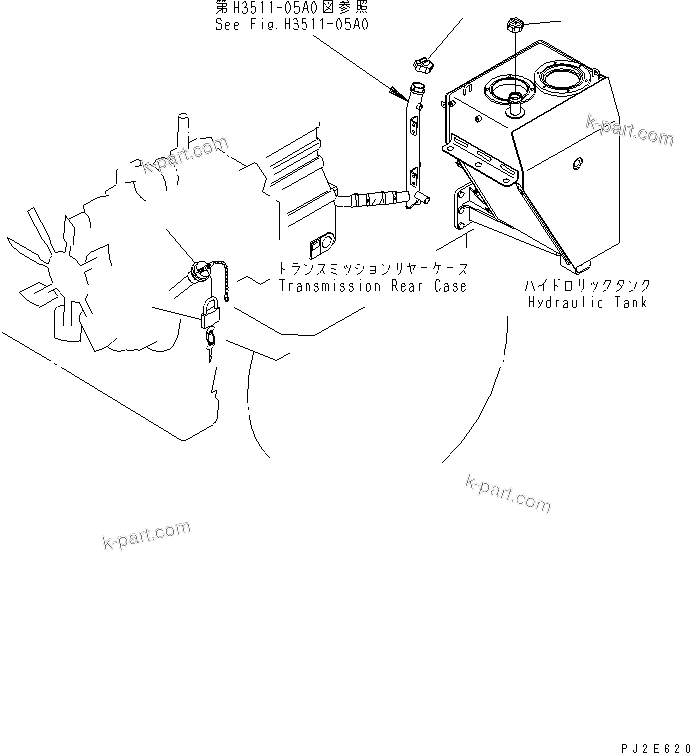 Komatsu parts book diagram for HM300-1 S/N 1001-UP: CAP LOCK