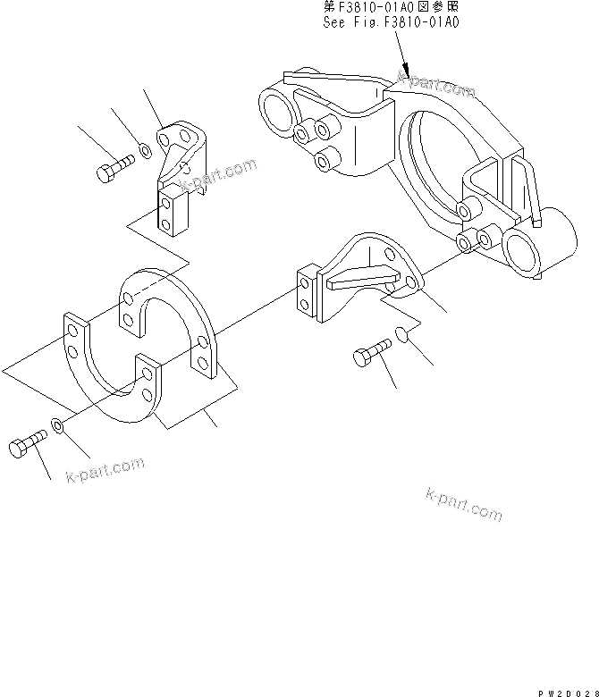 Komatsu parts book diagram for HM300-1 S/N 1001-UP: FRONT DRIVE SHAFT GUARD AND BREATHER PIPING(#1001-1147)