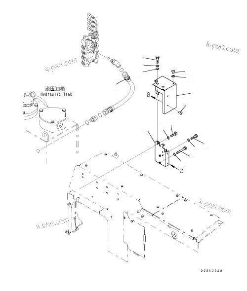 Komatsu parts book diagram for PC70-8 S/N DBBT0001~-up: SOLENOID VALVE PIPING (SOLENOID VALVE MOUNTING)