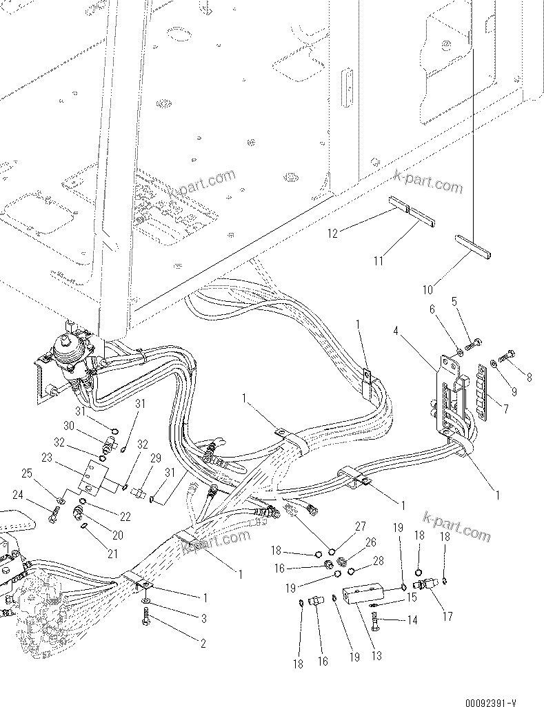 Komatsu parts book diagram for PC70-8 S/N DBBT0001~-up: OPERATOR'S CAB (FLOOR) (T-BLOCK AND P-BLOCK) (BLADE SPEC.)