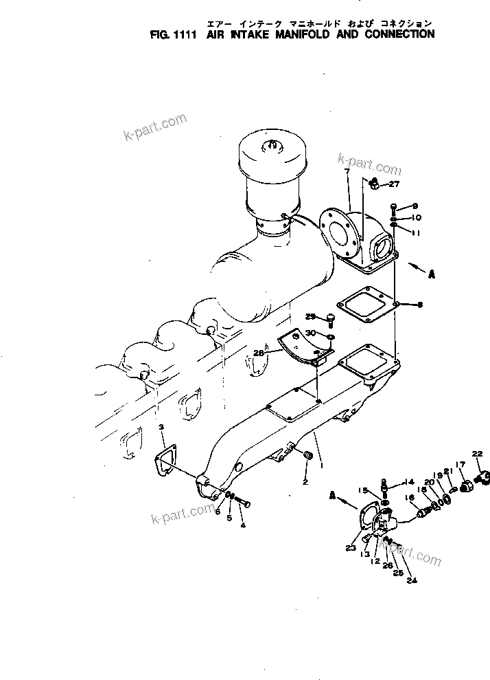 Komatsu parts book diagram for NH-220-CI-2F S/N 100101-UP: 