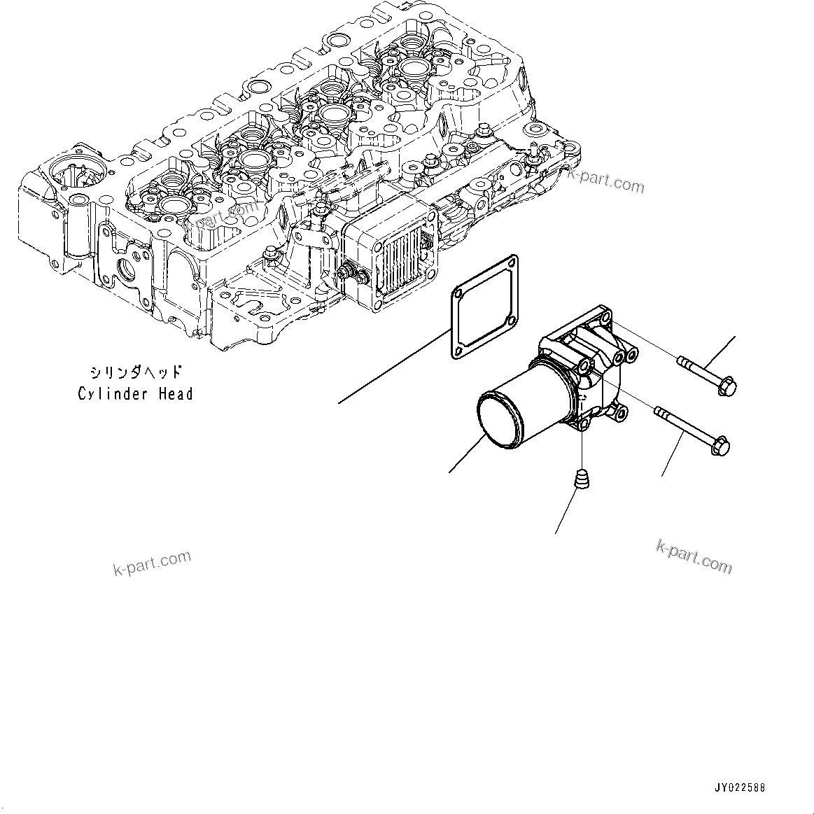 Komatsu parts book diagram for SAA4D107E-5 S/N 26799788-UP (For PC220LC-12): AIR INTAKE CONNECTOR