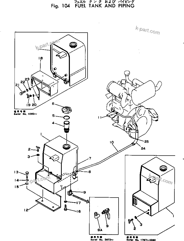 Komatsu parts book diagram for PC02-1 S/N 1003-UP: М ?ґЩ АЭё  ?ЦЛЮ КЯІЛЯЭёЮ
