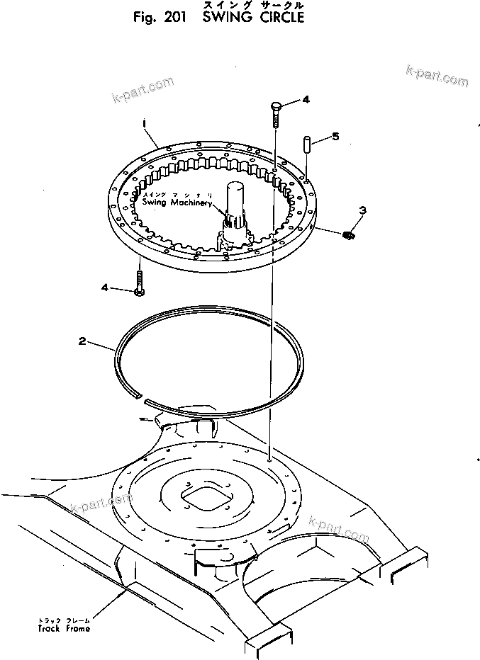 Komatsu parts book diagram for PC02-1 S/N 1003-UP: ЅІЭёЮ  ?-ёЩ