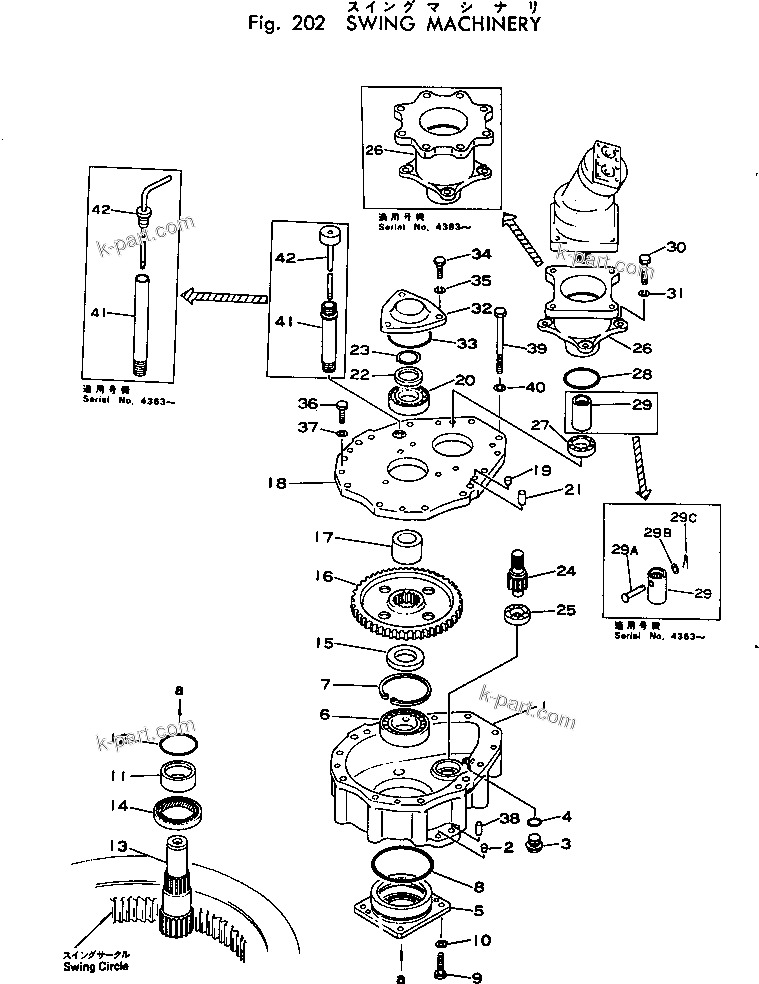 Komatsu parts book diagram for PC02-1 S/N 1003-UP: ЅІЭёЮ ПјЕШ
