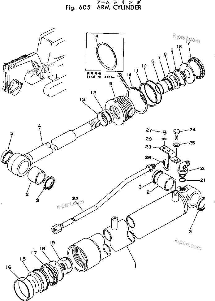 Komatsu parts book diagram for PC02-1 S/N 1003-UP: ?-С јШЭАЮ