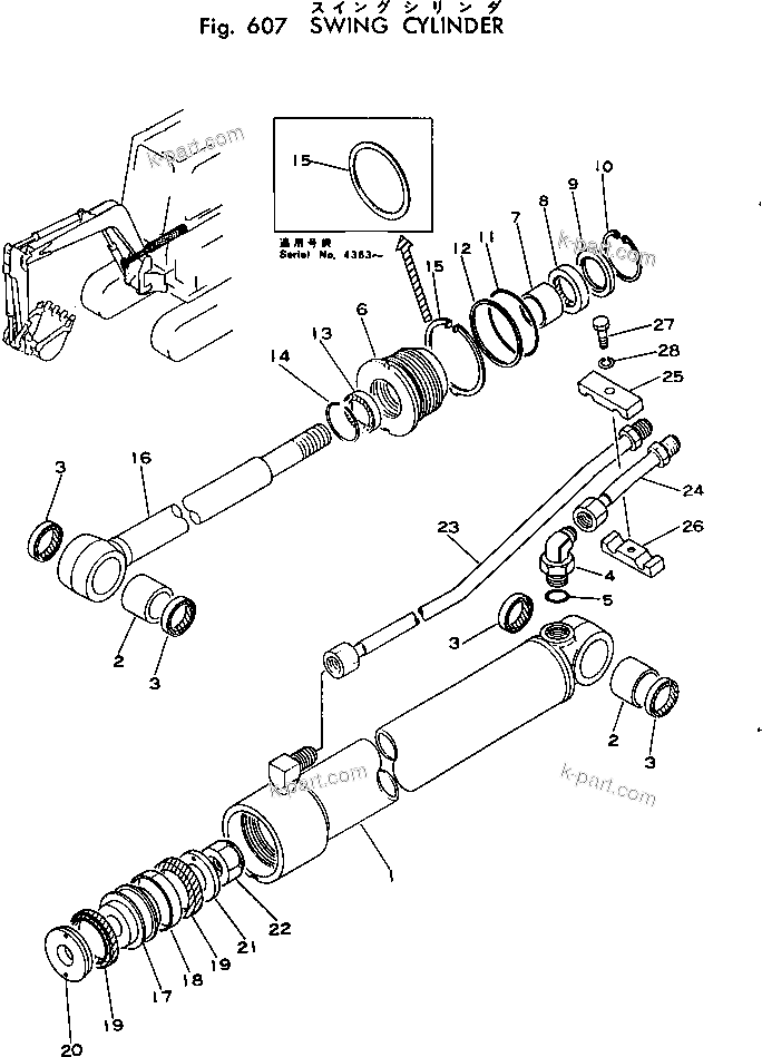 Komatsu parts book diagram for PC02-1 S/N 1003-UP: ЅІЭёЮ јШЭАЮ