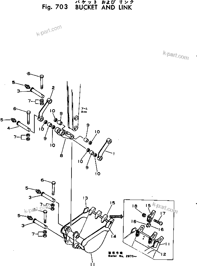 Komatsu parts book diagram for PC02-1 S/N 1003-UP: КЮ№ЇД  ?ЦЛЮ ШЭё