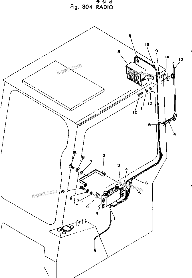 Komatsu parts book diagram for PC02-1 S/N 1003-UP: ЧјЮ ?