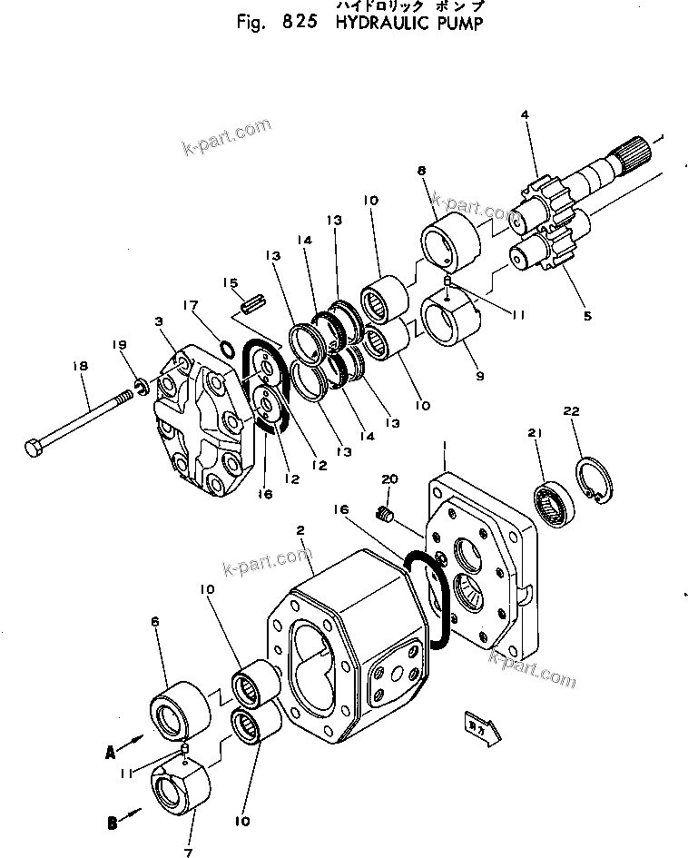 Komatsu parts book diagram for PC02-1 S/N 1003-UP: КІДЮЫШЇё ОЯЭМЯ