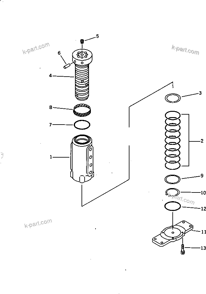 Komatsu parts book diagram for PC10-7 S/N 25001-UP: SWIVEL JOINT (FOR POWER TILT MECHANICAL ANGLE BLADE)(#26143-)