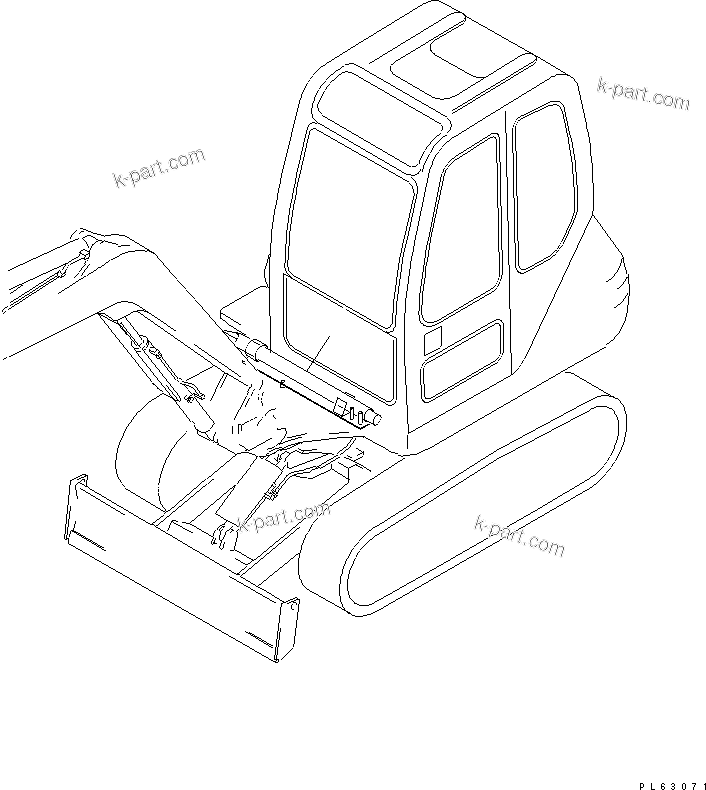 Komatsu parts book diagram for PC10-7 S/N 25001-UP: BREAKER(#27777-)