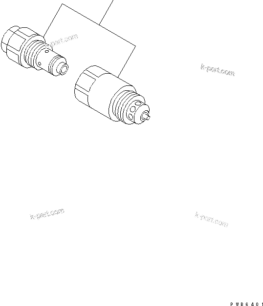 Komatsu parts book diagram for PC100-6Z S/N 40001-UP: ATTACHMENT LINE (RELIEF VALVE) (250 KG/CM2)