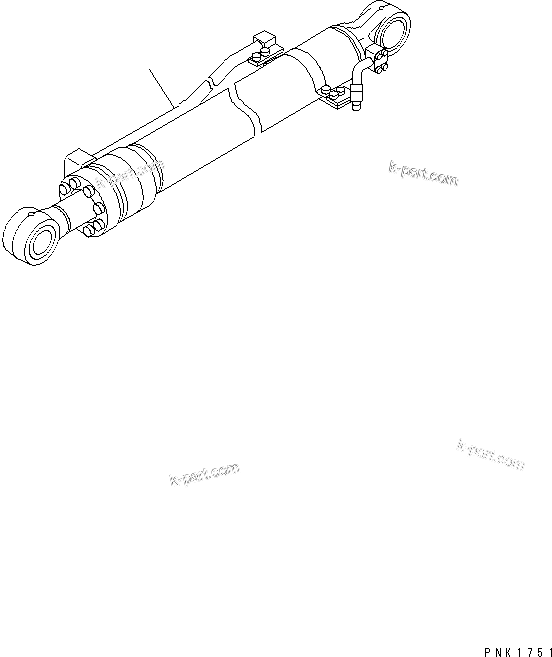 Komatsu parts book diagram for PC100-6Z S/N 40001-UP: BUCKET CYLINDER(#45000-)
