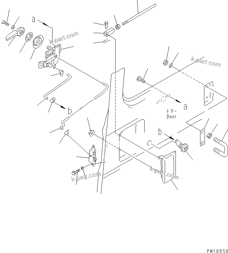 Komatsu parts book diagram for PC1000-1 S/N 10001-UP: HIGH MOUNT OPERATOR'S CAB (REAR WINDOW RIGID TYPE) (WITH RIGHT   WINDOW GUARD) (8/9)(#10353-)