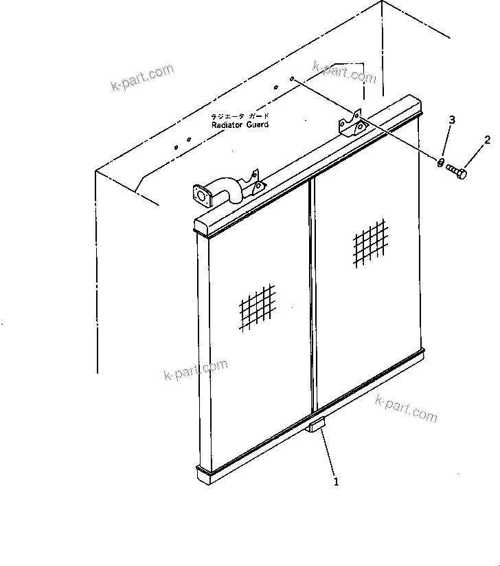 Komatsu parts book diagram for PC1000SP-1 S/N 10001-UP: OIL COOLER