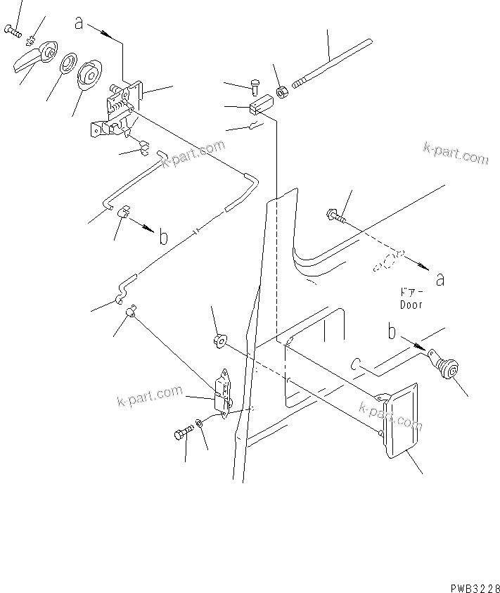 Komatsu parts book diagram for PC1000SP-1 S/N 10001-UP: HIGH MOUNT OPERATOR'S CAB (REAR WINDOW RIGID TYPE) (7/7)(#10354-)