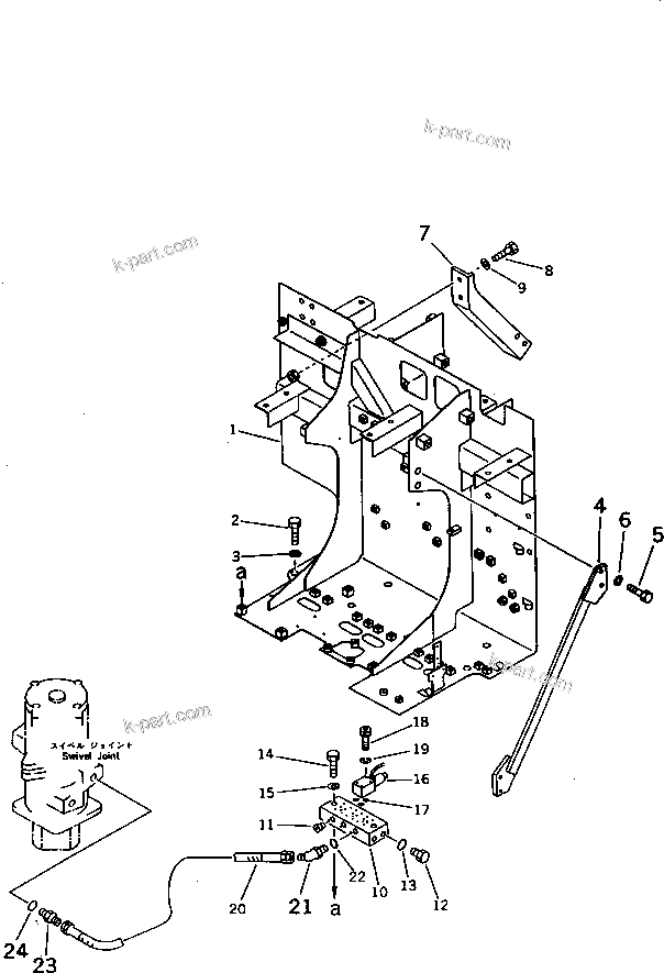 Komatsu parts book diagram for PC1000SP-1 S/N 10001-UP: SPEED SELECT PIPING (FOR ADDITIONAL OIL COOLER)(#10340-)