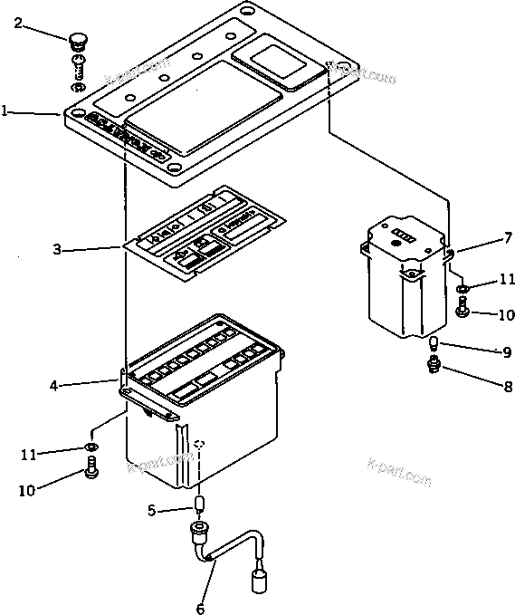 Komatsu parts book diagram for PC100L-3 S/N 12001-UP: MONITOR SYSTEM(#.-)