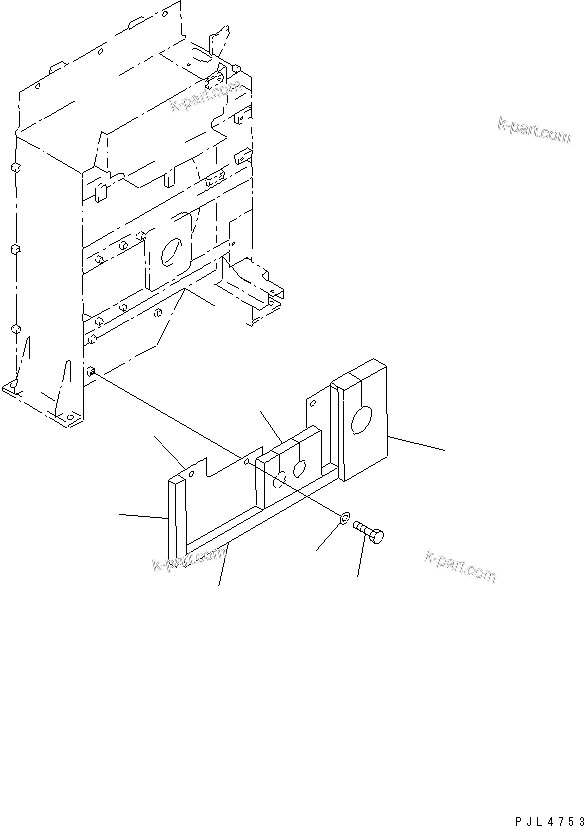 Komatsu parts book diagram for PC1100LC-6 S/N 10001-UP: COOLING (WIND-BRAKER) (FOR AFTER COOLER)(#10158-)