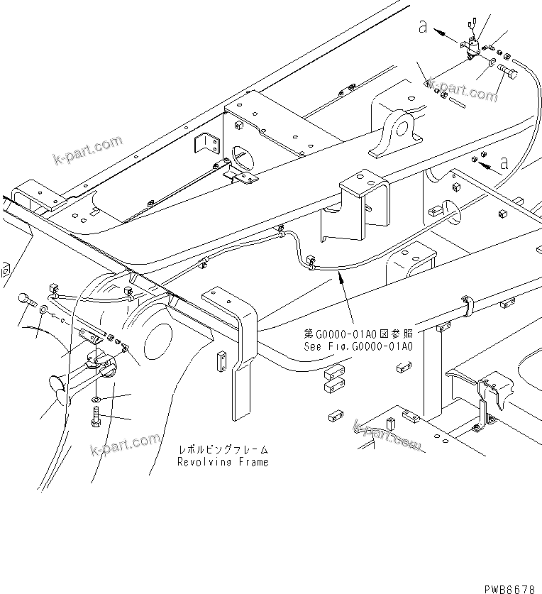 Komatsu parts book diagram for PC1100LC-6 S/N 10001-UP: AIR SYSTEM (HORN VALVE) (WITHOUT GREASE PUMP)(#10001-10156)