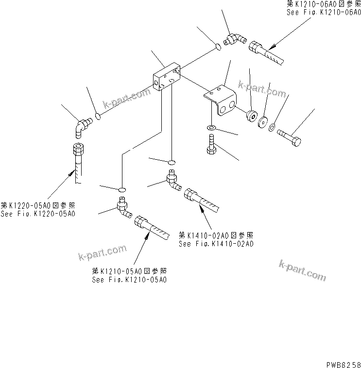 Komatsu parts book diagram for PC1100LC-6 S/N 10001-UP: RIGHT STAND (PPC WORK LINE) (PPC T-BLOCK)(#10001-10157)